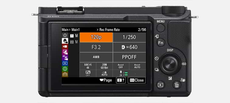 ZV-E10M2 Specifications | Cameras | Sony India