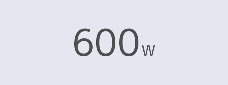 600 W logo
