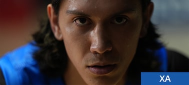 Example image showing a close-up portrait of a man lit from the left