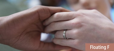 Example image showing a married couple holding hands in close-up