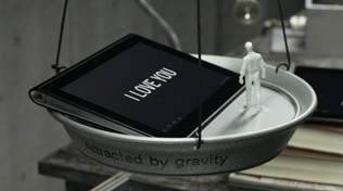 Attracted by gravity